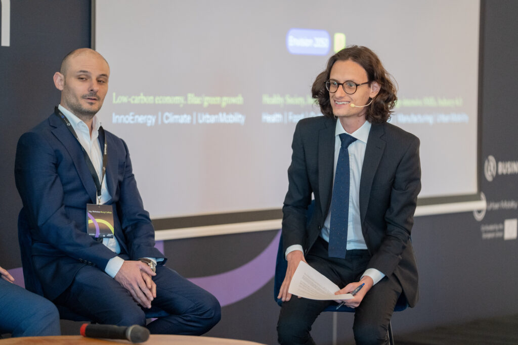Ing. Nicholas Borg Calleja (left) on Panel 1: Innovating for a Greener Future.